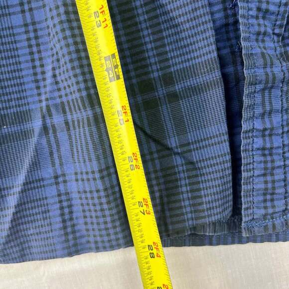 The North Face Men's Large Blue Plaid Long Sleeve Button Down Shirt Western - Picture 7 of 11